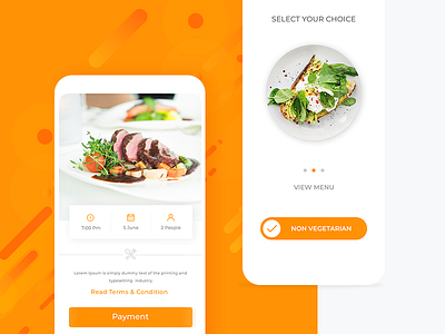 Restaurant Application booking food foodapp interface design menu restaurant restaurant app ui uidesign ux uxdesign