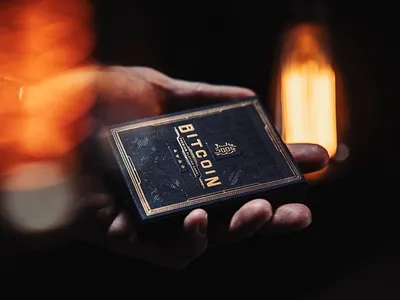 Bitcoin Project bitcoin cards cryptocurrency emboss gold foild packaging playing cards