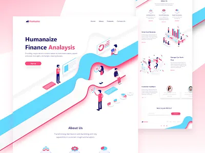 Business Analysis Agency Landing page agency animation app business clean illustraion ironsketch landing page ui ui ux userinterface websitestyle