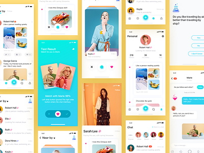 Social application interface-4 app appointment design interface social contact ui