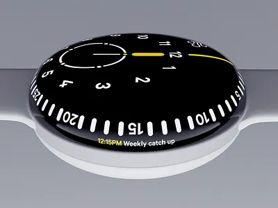 Orbit watch 3d blender device digital interface physical ui watch widget