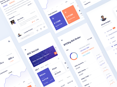 Digital currency assets app design card concept design financial illustration lists mobile app ui