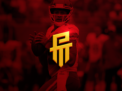 Patrick Mahomes [athlete brand] athlete brand freelance kansas city chiefs logo design logo designer monkeymark monogram nfl patrick mahomes personal brand pm quarterback sport branding sport logo