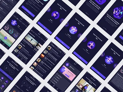 Horoscope IOS app app article dark horoscope illustration ios iosapp mobile mobileapp onboarding tap bar tutorial ui ux video violet zodiac