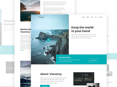 Home Page - Travel Agency agency business finance android ios app android user experience bank credit debit card payment bitcoin money dashboad ui ux blockchain services contact clean b2b sass new trend clean website template mobile app ios android travel agency user experience ux web landing page