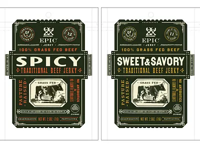 Epic Jerky Exploration branding graphic design graphics illustration jerky logo packaging typography