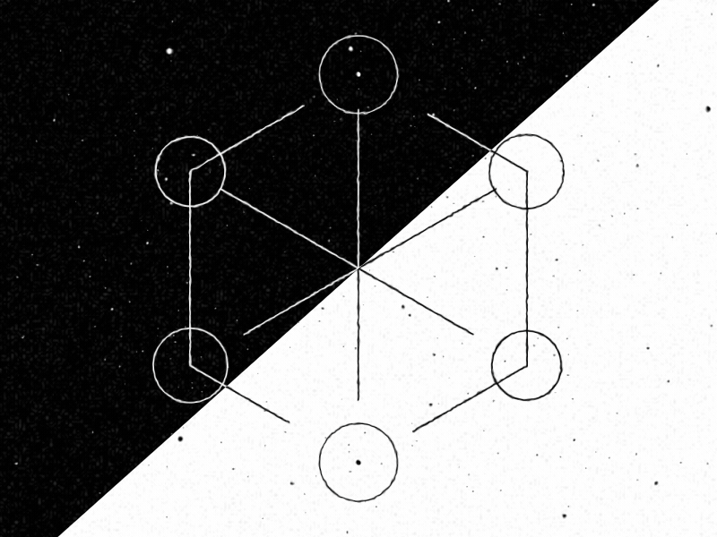 Boogieman Studio + AE project black white boogieman circle confrontation crown duality eye geometry logo opposite opposition sacred geometry shapes triangle