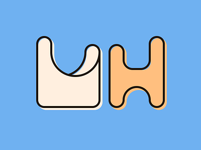 Milk + Honey Lettermark branding lettering lettermark logo type typography vector