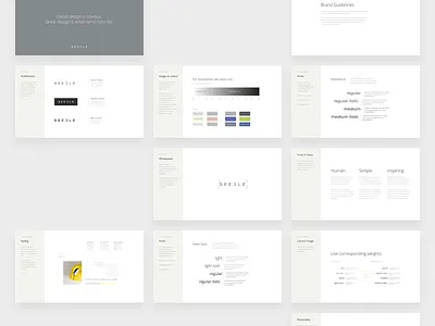 Brand Manual for Seedle agency architect architecture black brand book brand design brand guidelines brand identity brand manual branding clean deck grey interior design keynote minimal simple style guide