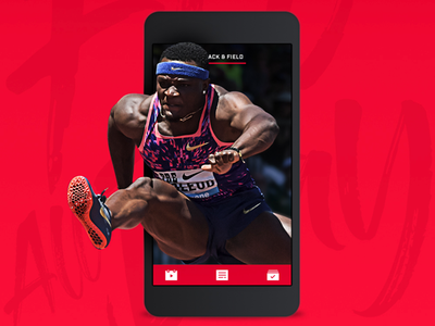 FloSports iOS Email Campaign athlete campaign email graphic graphic design ios marketing runner sports sports app trace track track and field
