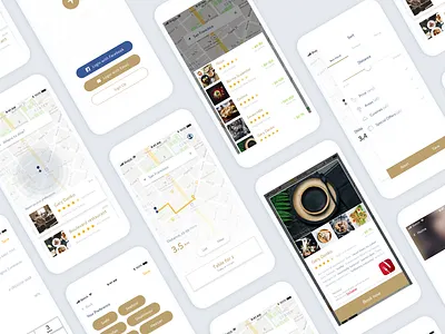 Restaurant Booking App animation app clean design flat ios iphone minimal principle sleek typography ui ux