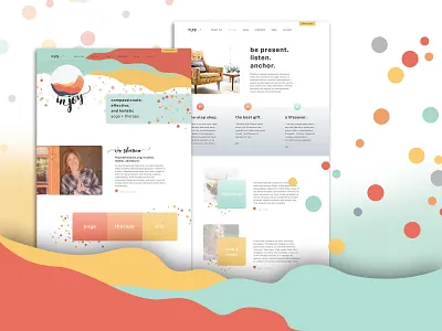 In Joy Web branding illustration web design wordpress
