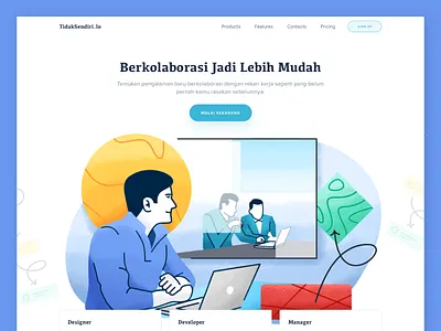 Header Exploration 2 campaign crm header illustration website