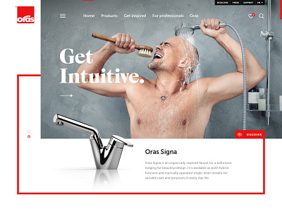 Homepage for Oras clean flat hero product ui web webdesign
