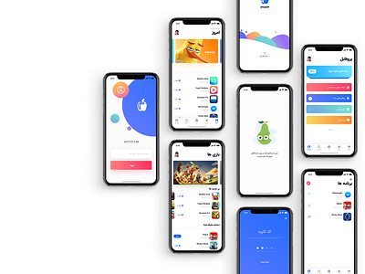 Shot App app design ios iran minimal persian ui ux