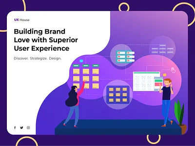 Landing Page_UX Design process app branding design illustration minimal typography ui ux vector web website