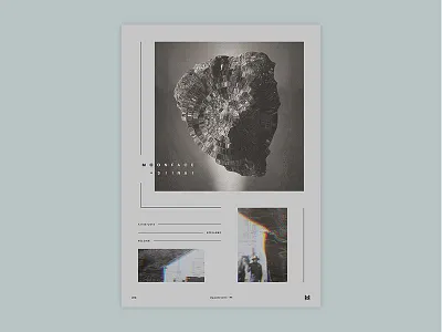 Gig poster project - Moonface + Siinai gigposter glitch graphic design poster