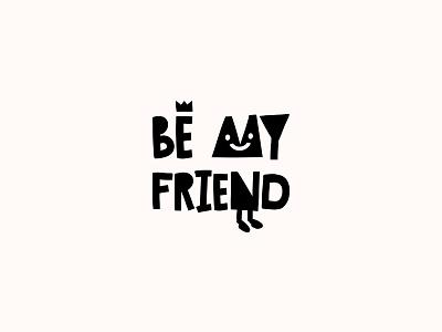 BE MY FRIEND. Logo Design be my friend child children conference event friend kid kiddo kids logo logo design logotype social