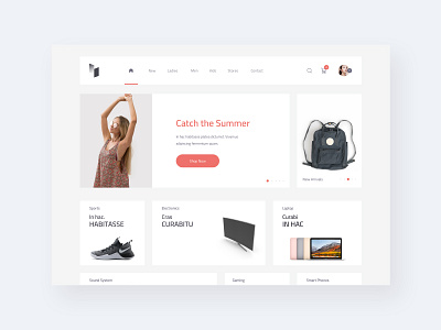 AVIN Home Screen concept creative design ecommence fashion fashion app interaction sketch template ui user interface ux web webdesign
