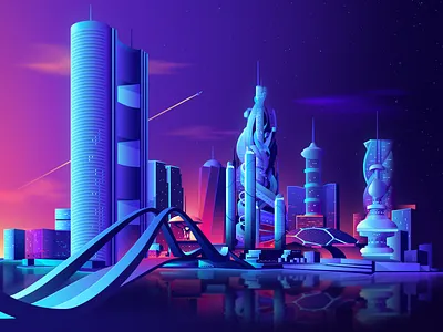 hero image background art background design background image buildings city city illustration citylight future gradient illustration illustration art illustrations illustrator image night night city picture wallpaper web design webdesign