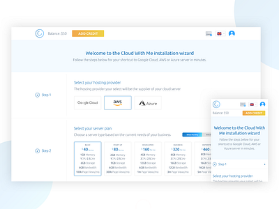 Cloud With Me User interface redesign cloud computing redesign software design tech user experience design user interface visual design web design