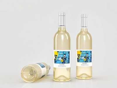 bottle c4d design illustration yellow
