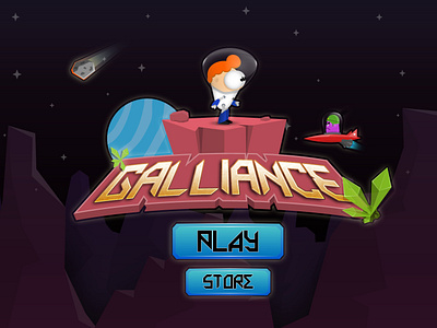 Galliance creative design game illustrate illustration logo mark mobile mobile app mobile app design modern typography ux uxui