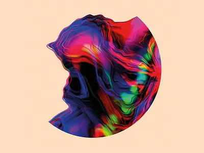 Colorsphere abstract experimental