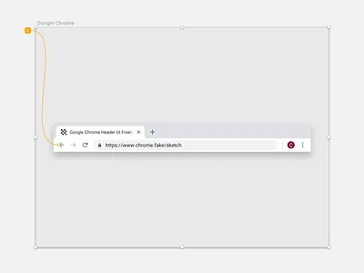 Google Chrome UI for Desktop browser chrome free google header sketch ui