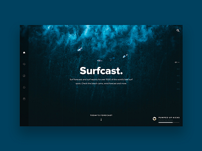 Surf UI Design minimal modern nature ocean surf surfing ui design user interface