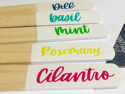Garden Markers cricut gardening lettering procreate vinyl
