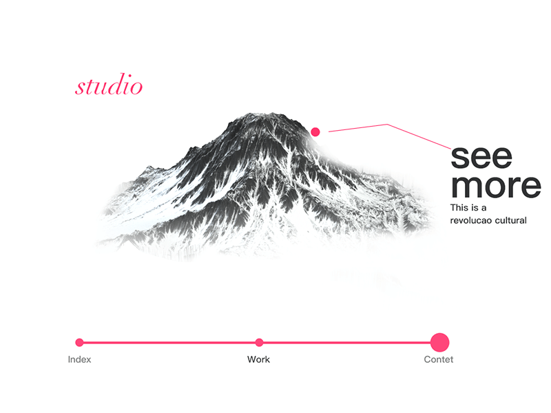 Seemoreweb black c4d design mountain ui web