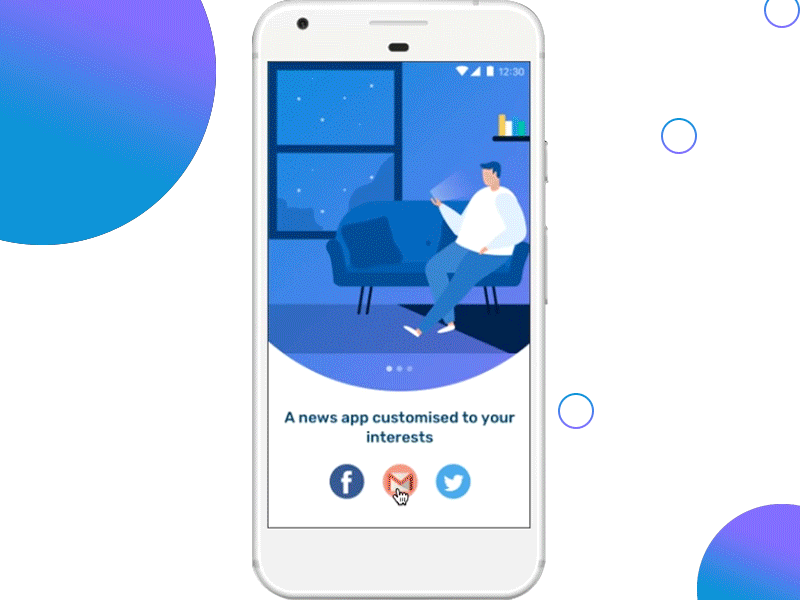 News App android app app design app screen design illustration interaction design news news app ui uplabs challenge user experience ux