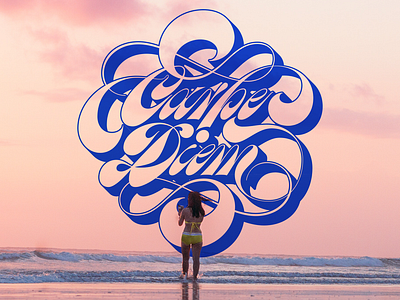 Carpe Diem Script carpe diem design flourish lettering script swash tipografia typography