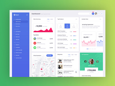 Upcoming Demo 2 for Keen Admin admin app bootstrap chart dashboard flat graph html product responsive sidebar template ui webapp