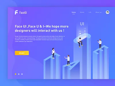 Enjoy Faceui 2.5d sketch web