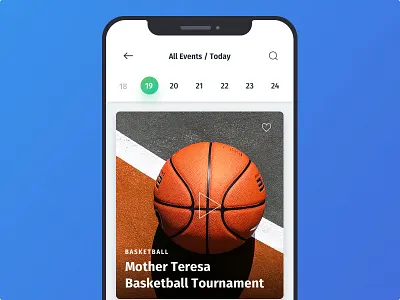 Event Screen android app clean design elegant event event app interaction ios material minimal mobile motion music typography ui ux video website