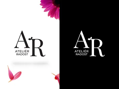 Logo for florist's brand clean florist flower identity logo minimal