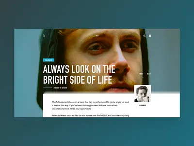 Article Page Exploration article blog design flat sketch thumbnail ui ux web