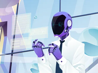 The future world of science and technology color design illustration illustrations science science illustration sketch art technology ui ux