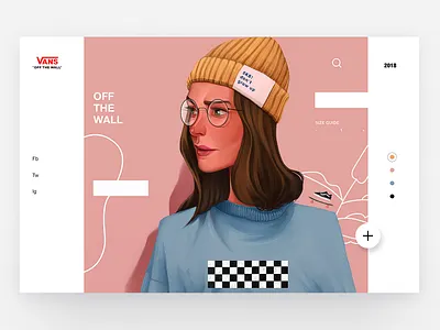 Vans - Concept Illustration Design II animation app concept character design illustration interface skate ui ux vans web