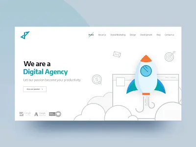 Digital Agency branding branding agency corporate creative agency digital agency graphic design homepage illustration landing page ui ux web website