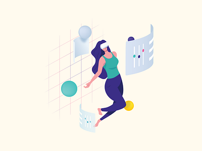 Character #3 2d animation colors flat design illustration illustrations ui vector vr