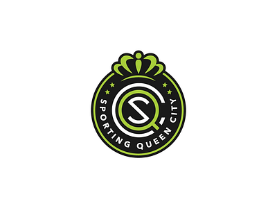Sporting Queen City branding cincinnati circle club crown logo monogram queen soccer sporting