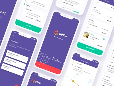 Courier App v1.0.0 - Paxel app app design card list courier courier app edit package maps mobile paxel splash splash screen ui design uiux
