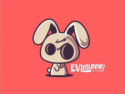 Bunny animation 2d logo rabbit simple design