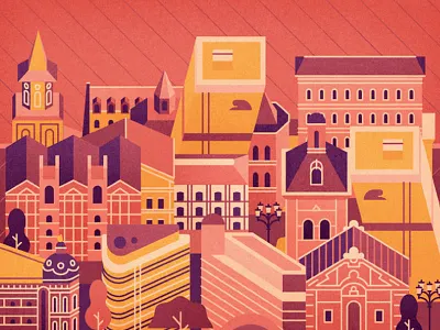 Madrid AW18 architecture digital editorial fashion folioart graphic illustration muti vector