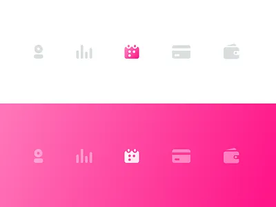 Firststep icons cash credit debit deposit icons invest money profile share user user card wallet