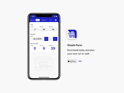 Introducing Simple Pacer! app colors design interaction ios run running themes ui