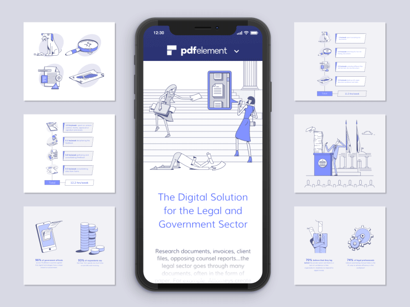 Marketing Infographic Page Design - Legal sector